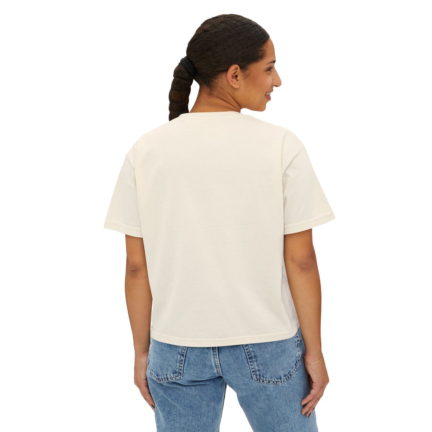 Happy AF Boxy Tee - Casual Everyday Top, Comfortable Women's Shirt, Summer Fashion, Cute Gift for Her, Relaxing Wear