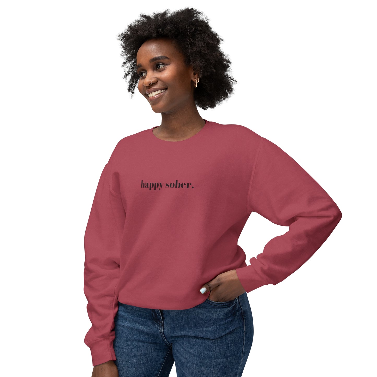 happy sober sweatshirt