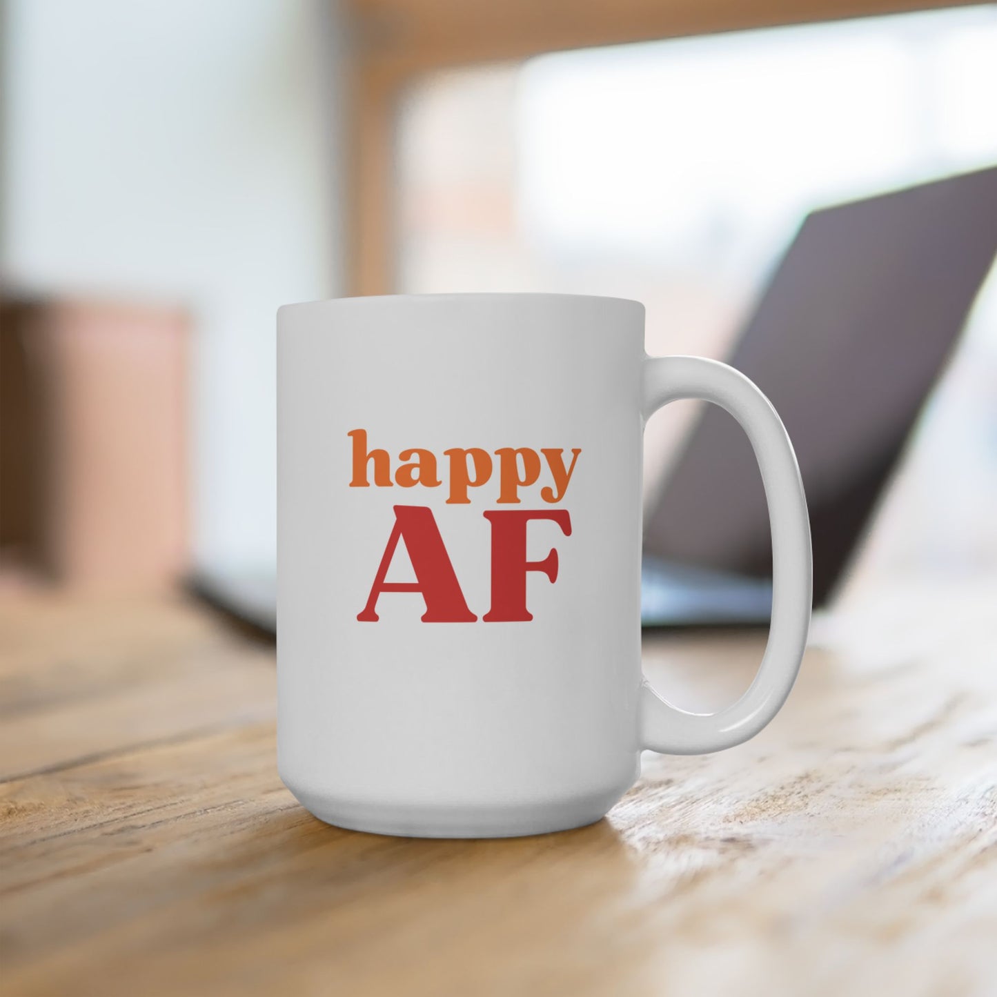 happy AF mug