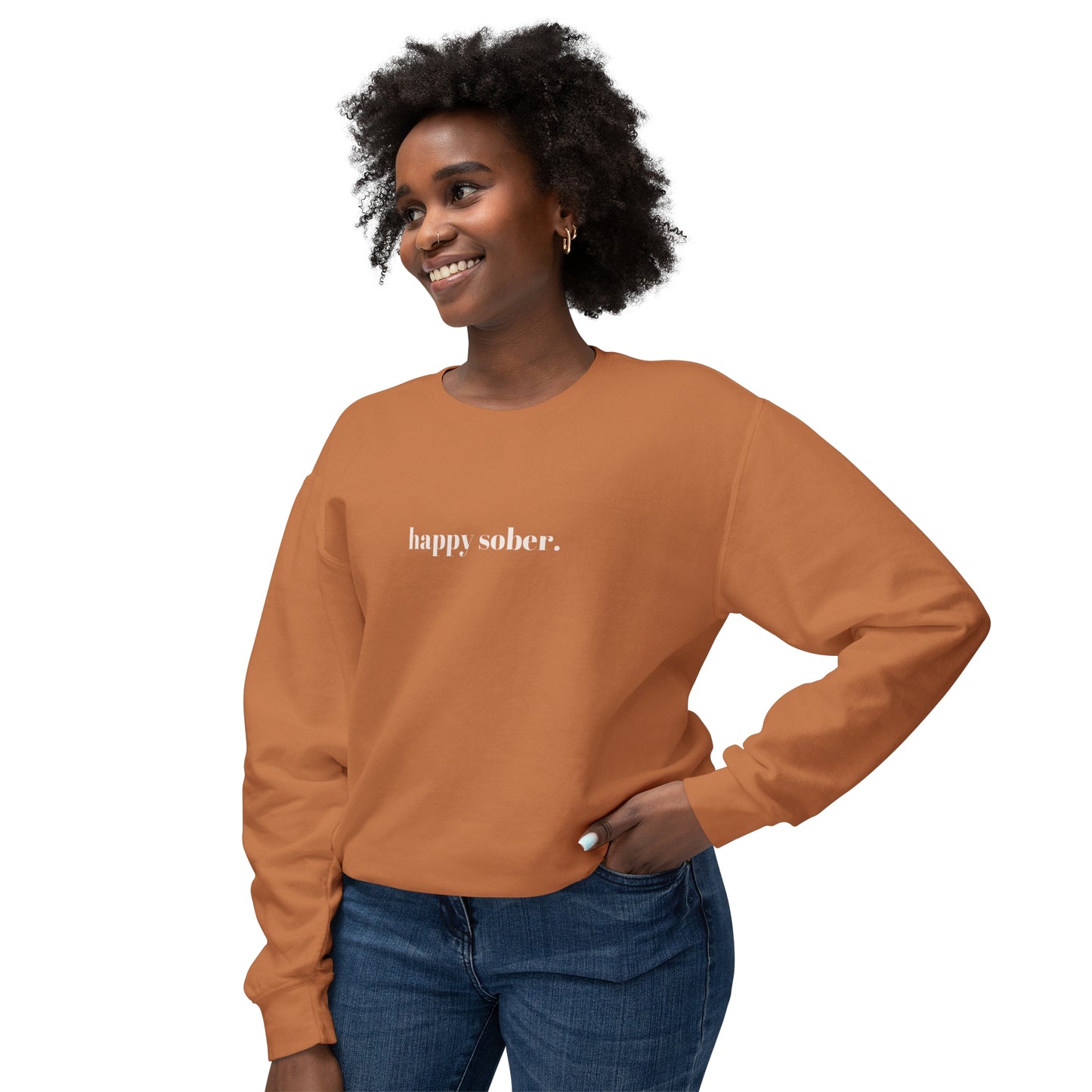 happy sober. sweatshirt