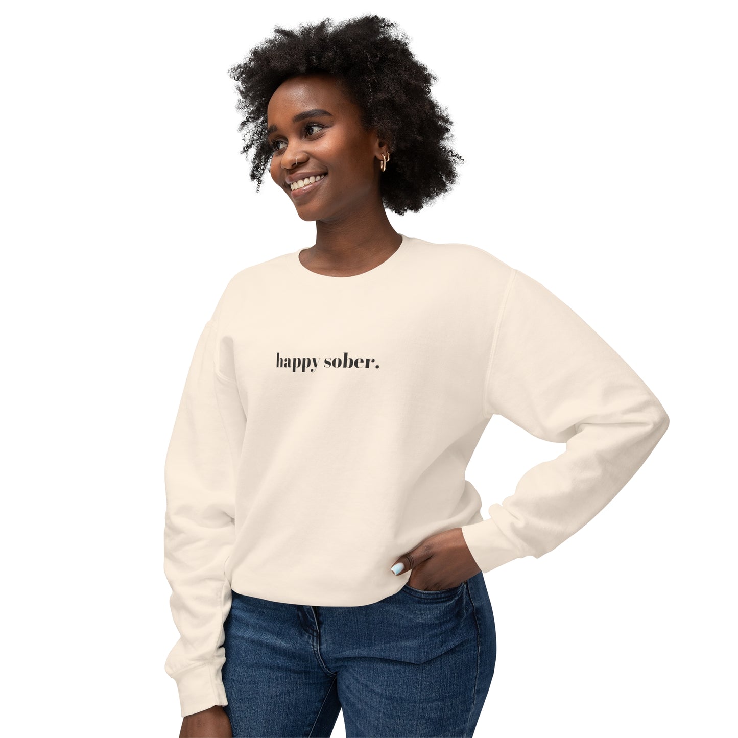 happy sober sweatshirt