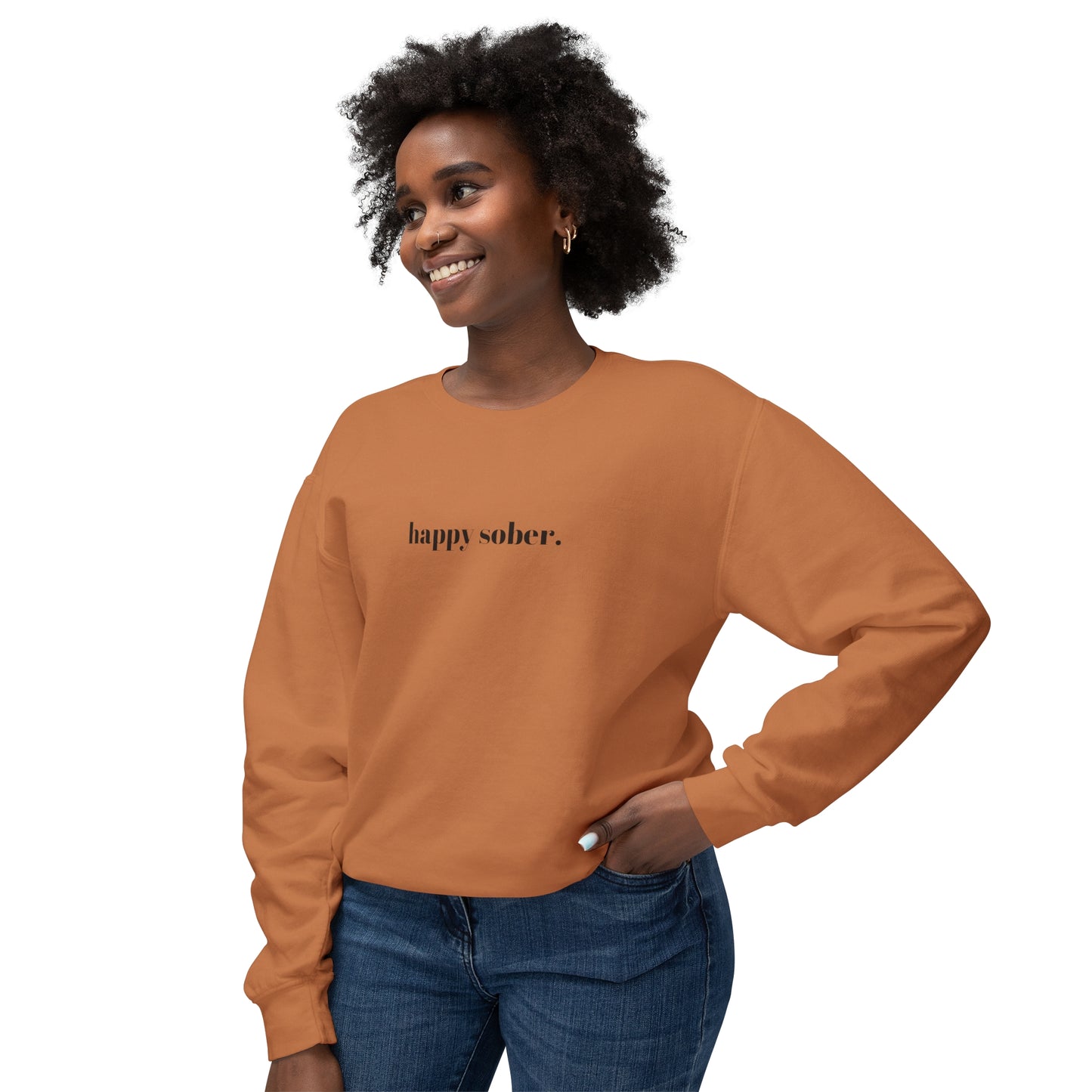 happy sober sweatshirt